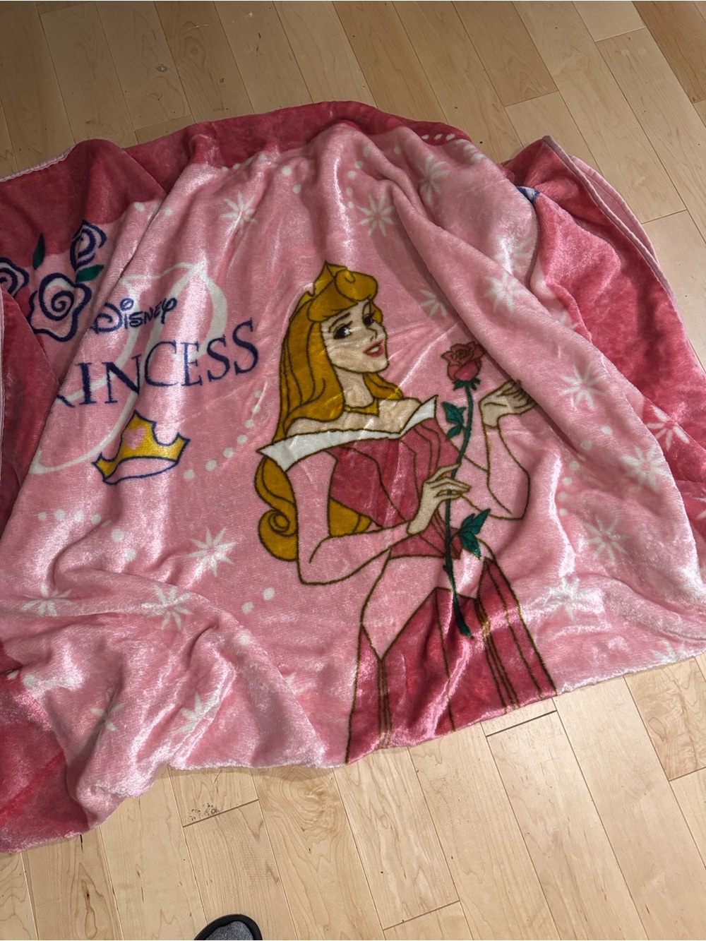 Disney Princess Aurora Pink Fleece Twin Blanket